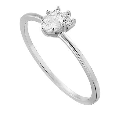 PRIMROSE Sterling Silver Cubic Zirconia Ring
