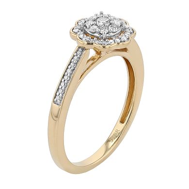Always Yours 14k Gold Over Sterling Silver 1/4 Carat T.W. Diamond Ring 