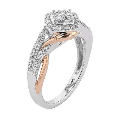 Always Yours 14k Rose Gold Over Sterling Silver 1/6 Carat T.W. Diamond Ring