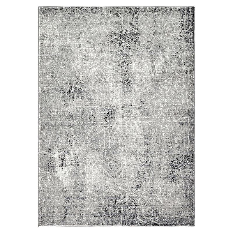 Unique Loom Sofia Collection Traditional Vintage Rug, Grey, 7X10 Ft