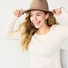 Women's Sonoma Goods For Life® Felt Fedora with Suede Band