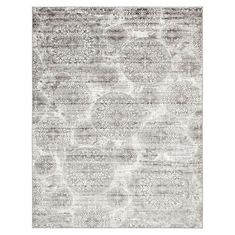 Unique Loom Sofia Collection Traditional Vintage Rug, Grey, 3X20 Ft