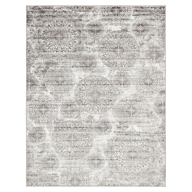 Unique Loom Sofia Collection Traditional Vintage Rug, Grey, 7X10 Ft