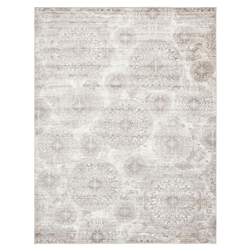 Unique Loom Sofia Collection Traditional Vintage Rug, Grey, 3X20 Ft