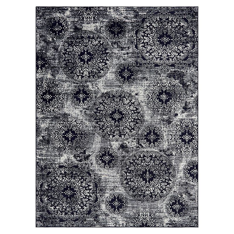 Unique Loom Sofia Collection Traditional Vintage Rug, Blue, 3X16.5Ft