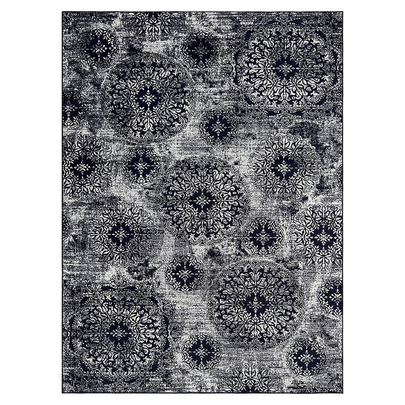 Unique Loom Sofia Collection Traditional Vintage Rug, Blue, 7X10 Ft