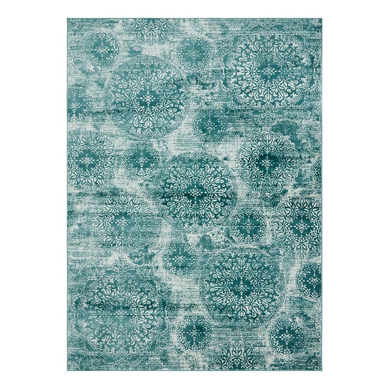 Unique Loom Sofia Collection Traditional Vintage Rug, Blue, 3X20 Ft