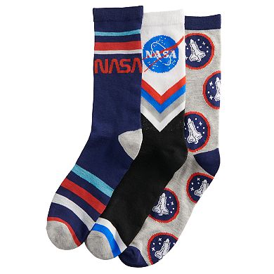 Men's NASA 3-Pack Crew Socks