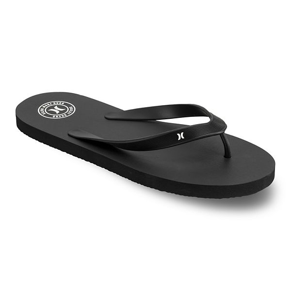 New Free Shipping Hurley Size-10 Men's Slide Sandals Black /Gray