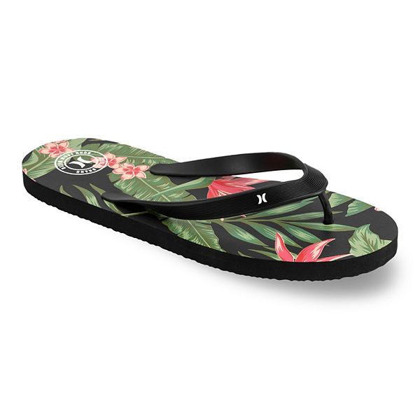 Verpersoonlijking Natuur nauwelijks Hurley Men's Tropical Flip Flop Sandals