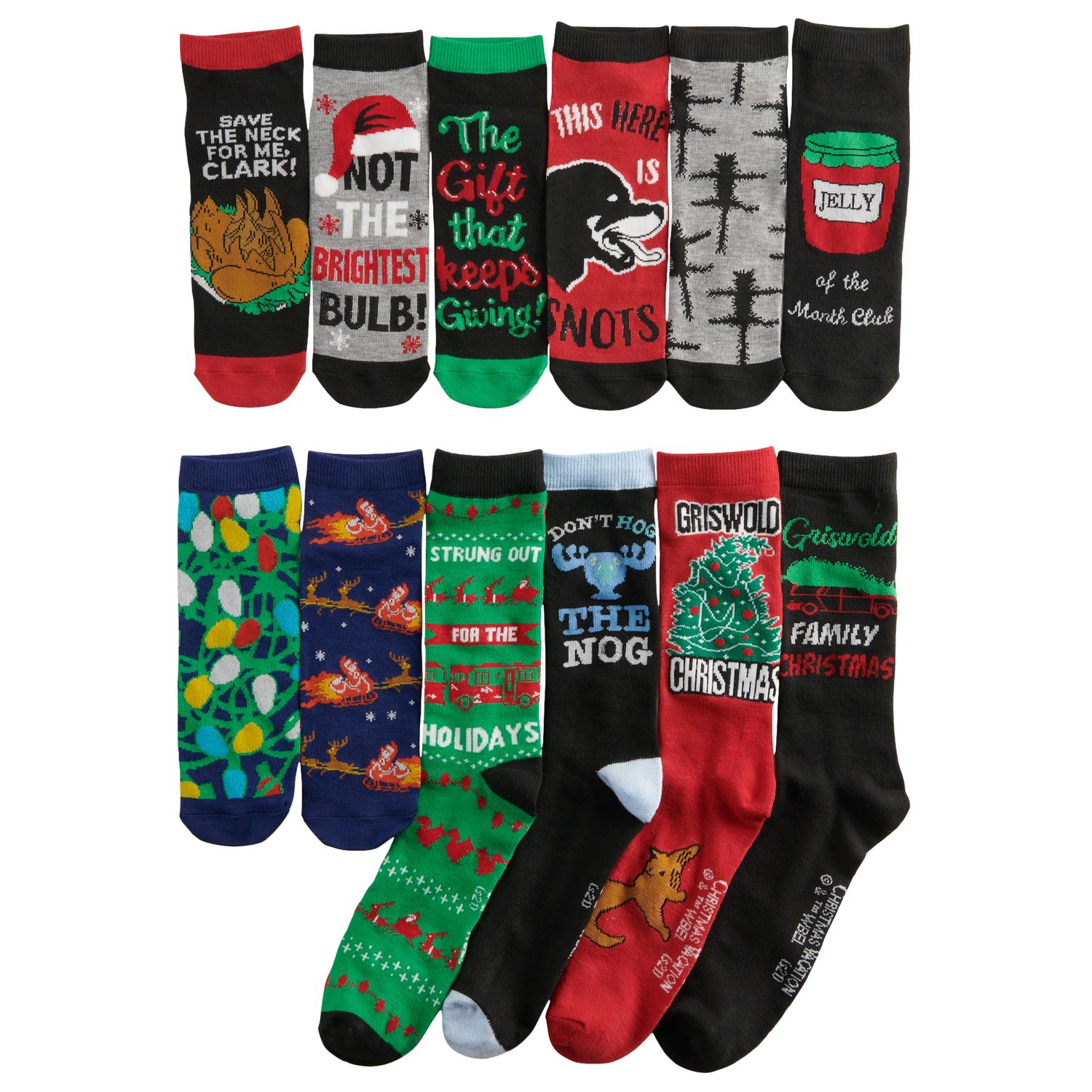 12 days of christmas socks