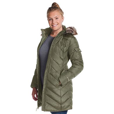 Women's Eddie Bauer Crystal Ridge Faux-Fur Hood Down Parka Coat