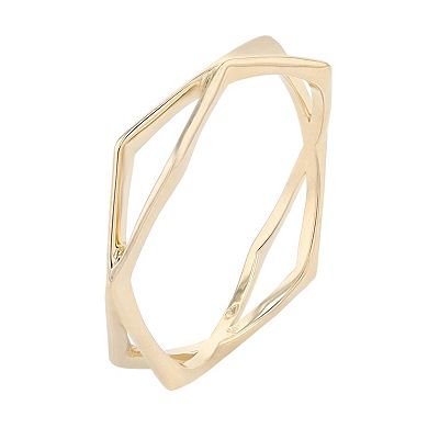 Au Naturale 14k Gold Geometric Ring