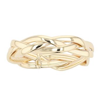 Au Naturale 14k Yellow Gold 5.3mm Braided Ring