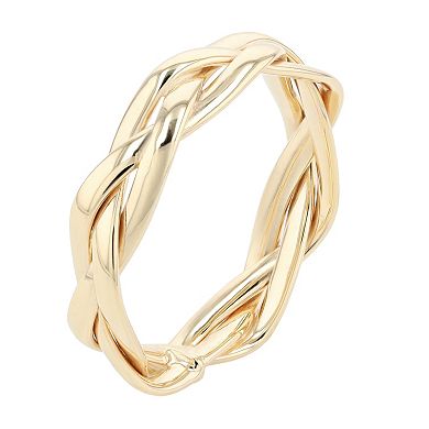 Au Naturale 14k Yellow Gold 5.3mm Braided Ring
