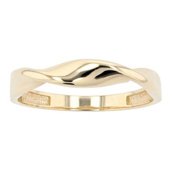 Au Naturale 14k Yellow Gold Twisted Band Ring