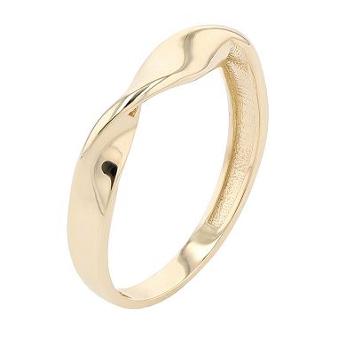 Au Naturale 14k Yellow Gold Twisted Band Ring
