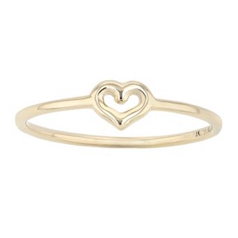 Au Naturale 14k Yellow Gold Heart Ring