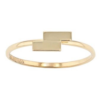 Au Naturale 14k Yellow Gold Double Bar Ring