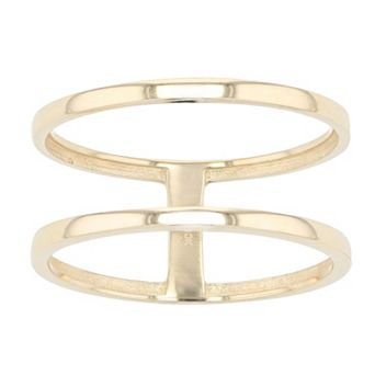 Au Naturale 10k Yellow Gold Double Bar Ring