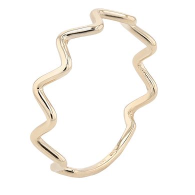 Au Naturale 14k Yellow Gold Zigzag Ring