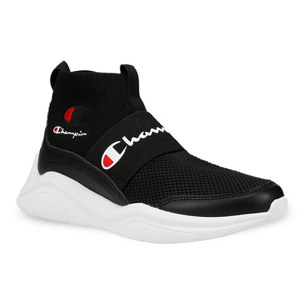 Champion black slip on shoes on sale