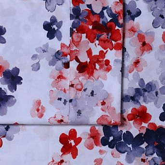 Azores Home Printed Microfiber Deep Pocket Sheet Set