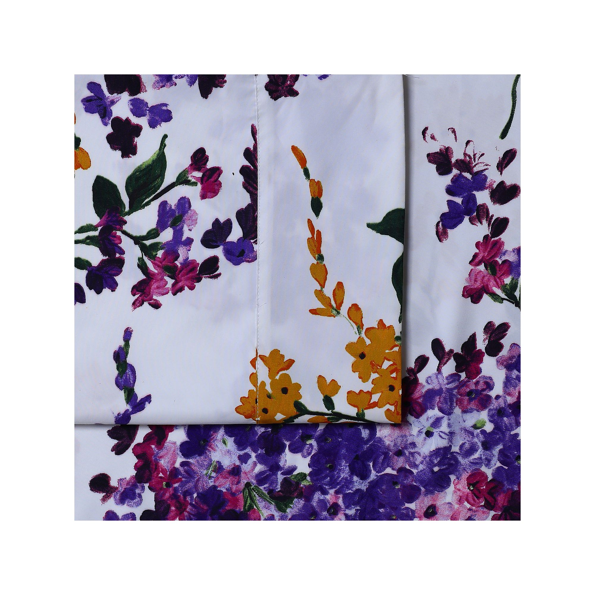 Azores Home Printed Microfiber Deep Pocket Sheet Set, Serene Watercolor