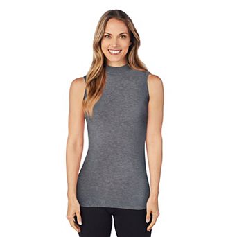 Women's Cuddl Duds® Softwear with Stretch Sleeveless Mock Neck Tank Top