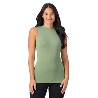 Women's Cuddl Duds® Softwear with Stretch Sleeveless Mock Neck Tank Top