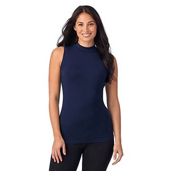 Women's Cuddl Duds® Softwear with Stretch Sleeveless Mock Neck Tank Top
