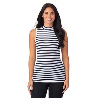 Women's Cuddl Duds® Softwear with Stretch Sleeveless Mock Neck Tank Top