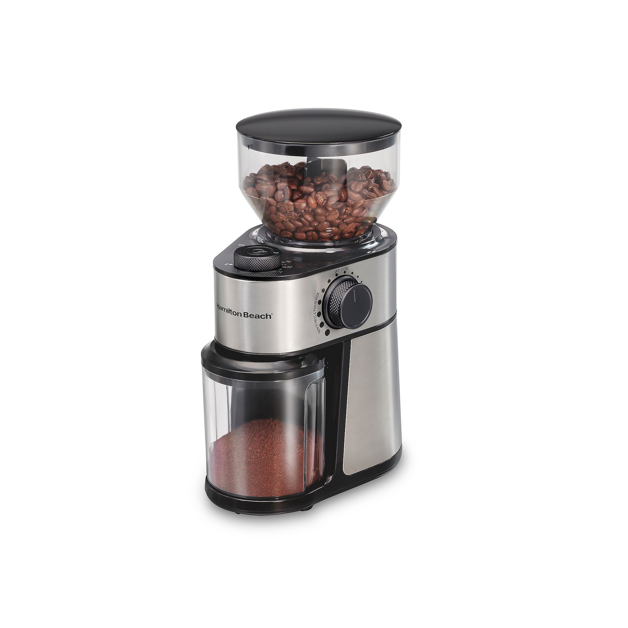 Hamilton Beach Burr Coffee Grinder, Gray