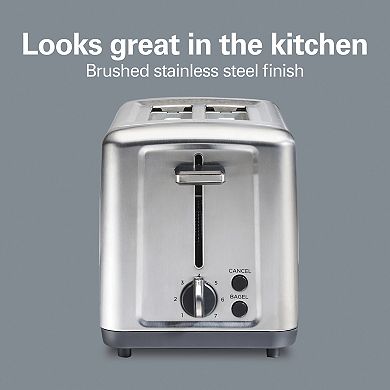 Hamilton Beach 2-Slice Brushed Stainless Steel Toaster