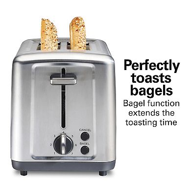 Hamilton Beach 2-Slice Brushed Stainless Steel Toaster