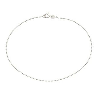 Sterling Silver Bead Anklet