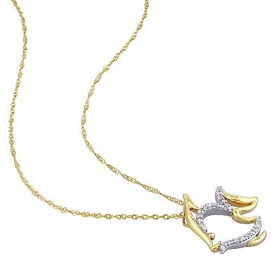 Stella Grace 10k Gold Diamond Accent Fish Pendant