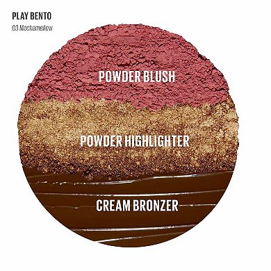 Face Bento Cream Bronzer, Powder Blush & Highlighter Sculpting Trio