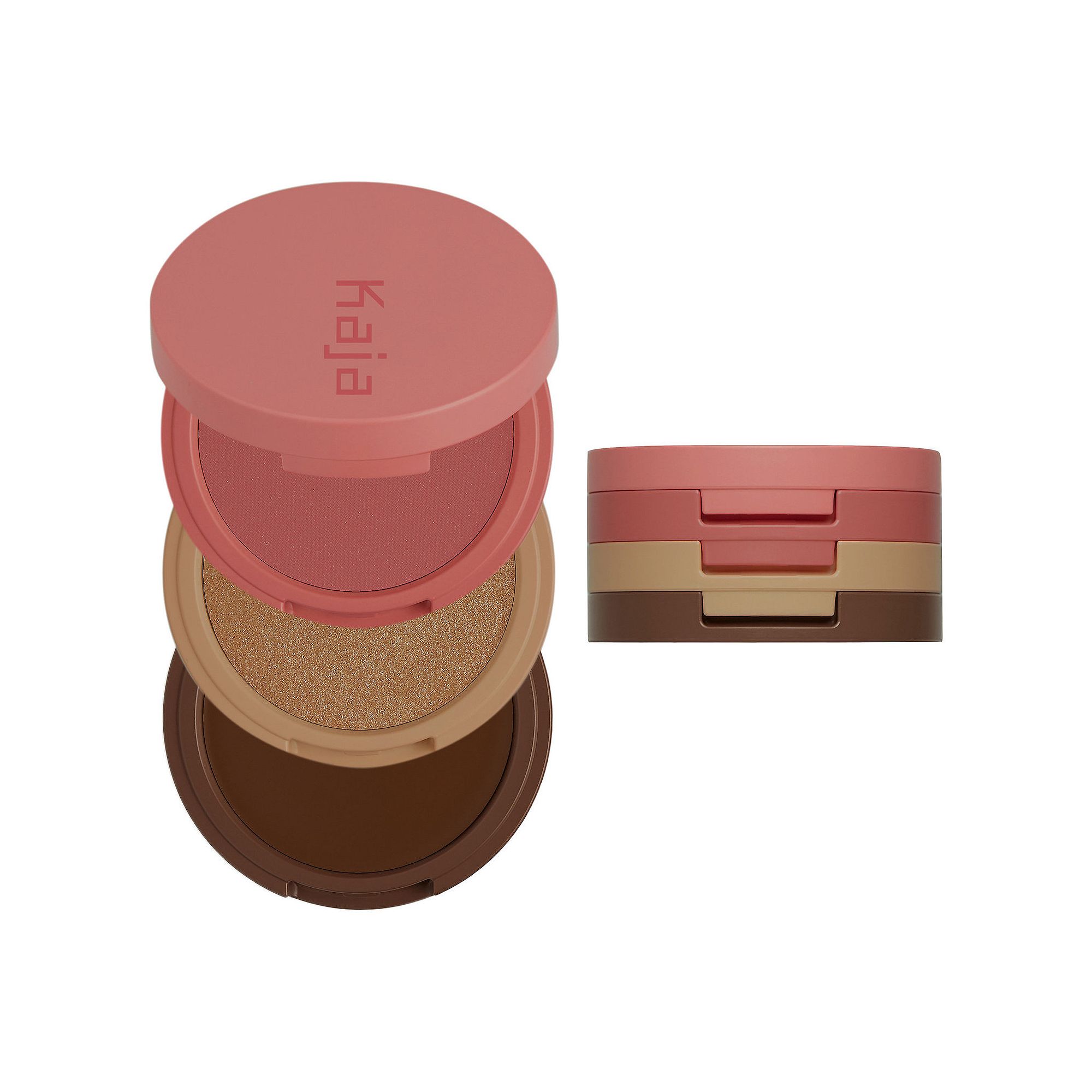 Kaja Face Bento Cream Bronzer, Powder Blush & Highlighter Sculpting Trio, M