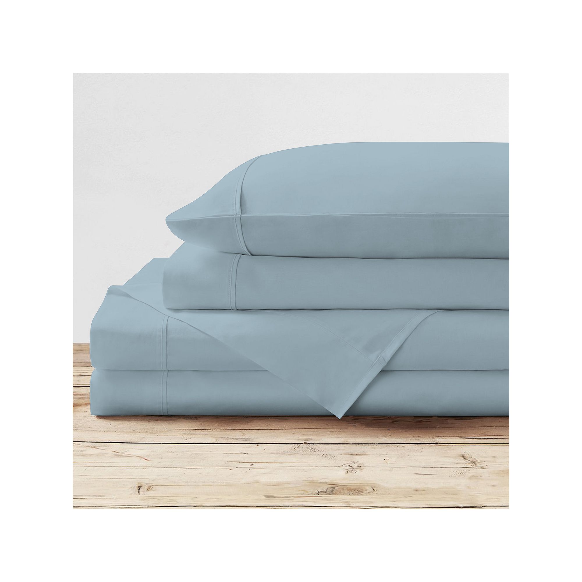 Purity Home 300 Thread Count Organic Cotton Percale Sheet Set or Pillowcase