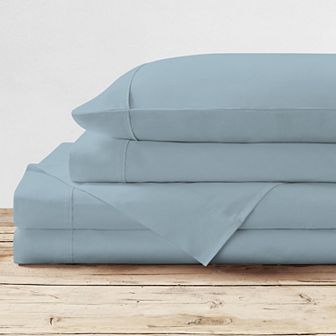 Purity Home 300 Thread Count Organic Cotton Percale Sheet Set or Pillowcases