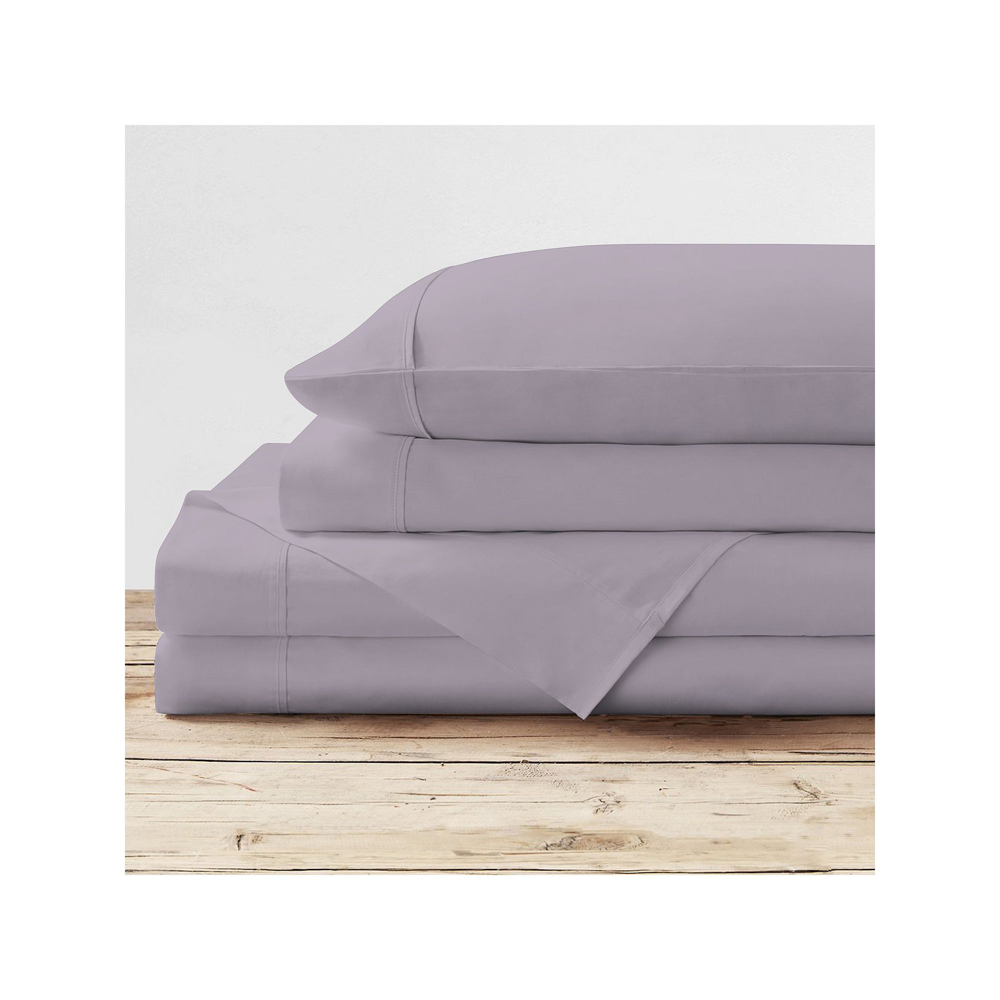 Purity Home 300 Thread Count Organic Cotton Percale Sheet Set or Pillowcase