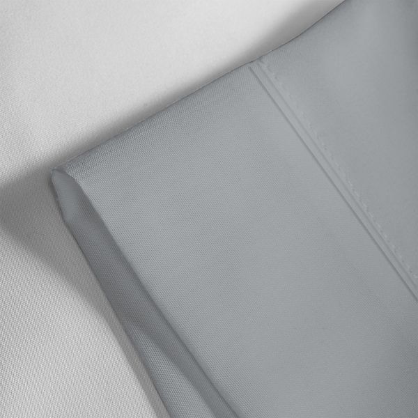 Twin 300 Thread Count Organic Cotton Percale Sheet Set Light Gray - Purity Home: Includes 1 Pillowcase, Fits up to 18" Mattress