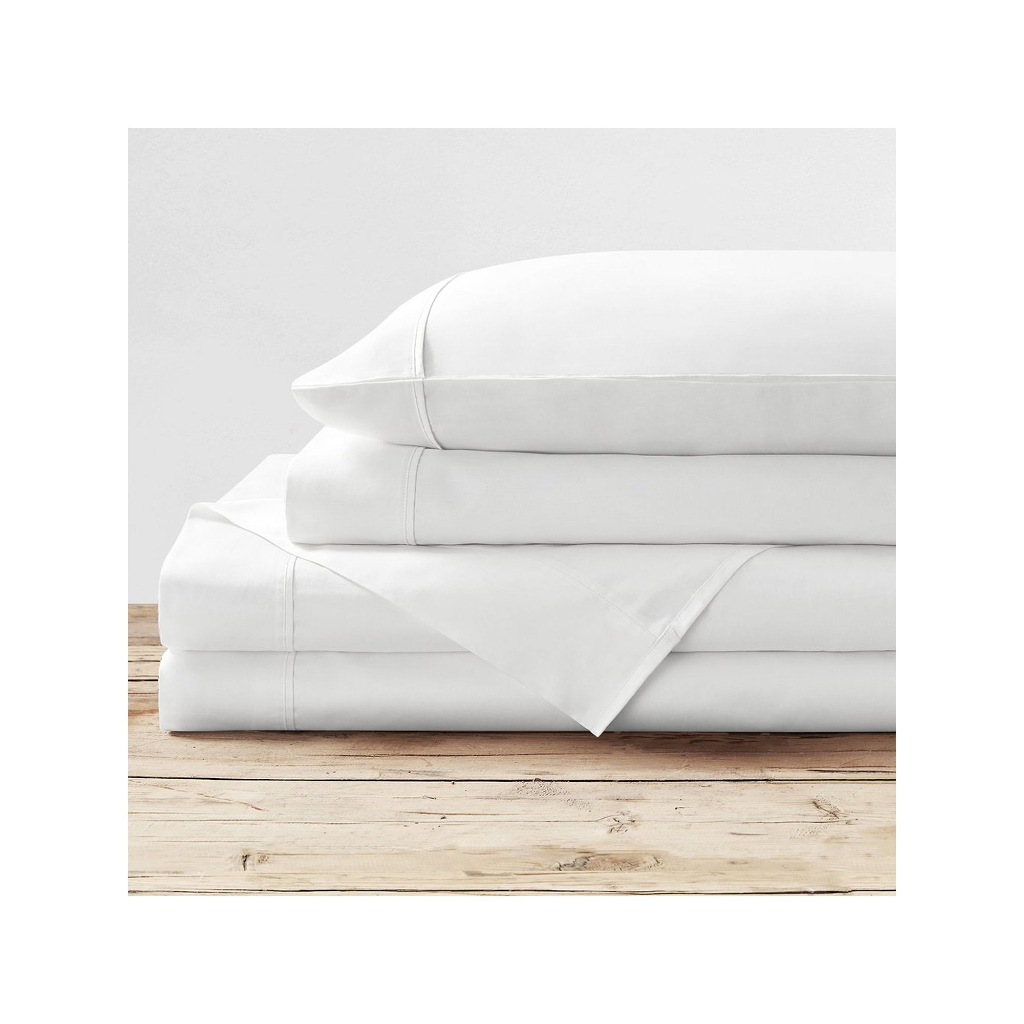 Purity Home 300 Thread Count Organic Cotton Percale Sheet Set or Pillowcase