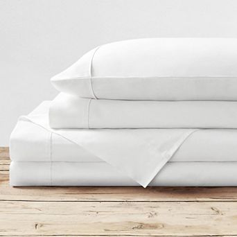 Purity Home 300 Thread Count Organic Cotton Percale Sheet Set or Pillowcases