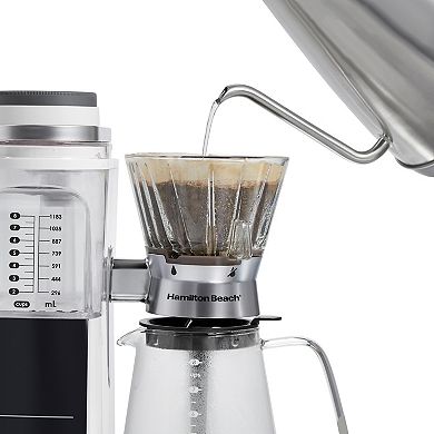 Hamilton Beach Convenient Craft Automatic or Manual Pour-Over Coffee Brewer