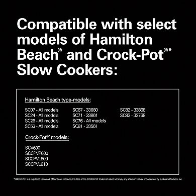 Hamilton Beach Air Fryer Lid for 6-qt. Oval Slow Cookers