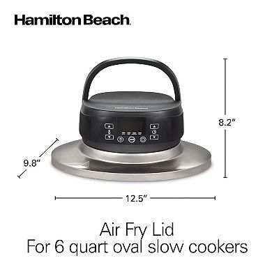 Hamilton Beach Air Fryer Lid for 6-qt. Oval Slow Cookers