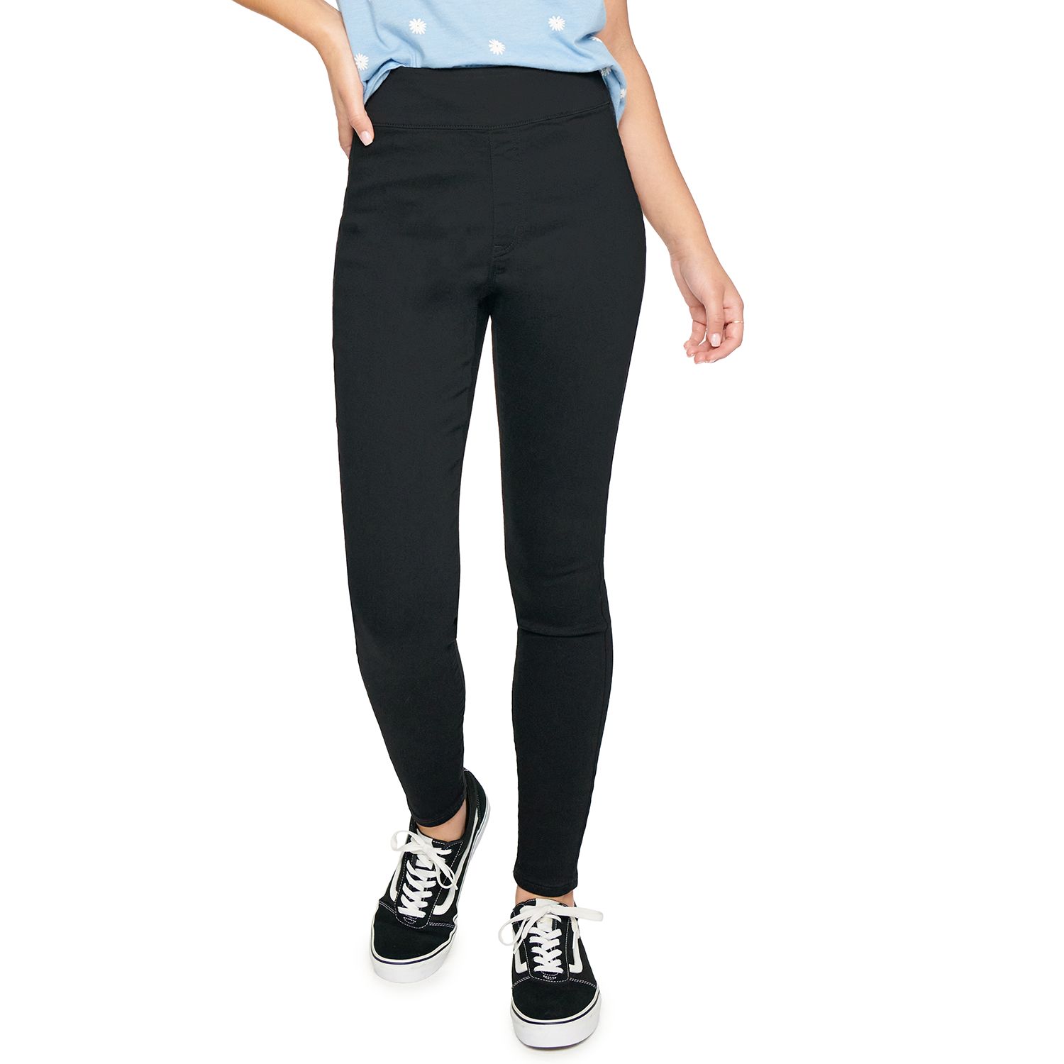 kohls black jeans womens