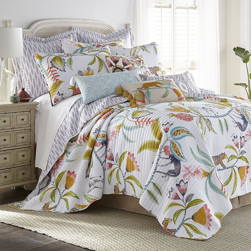 Levtex Home Levtex Melina Quilt Set with Shams, Multicolor, Twin